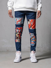 NODP Comic Books Navy Jeans