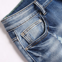 Destroyed Denim Shorts #2003