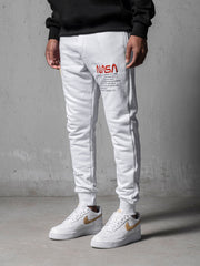 NODP White NASA Sweatpants
