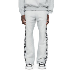 Wordmark Repeat Flare Grey Pants