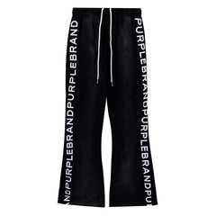 Wordmark Repeat Flare Grey Pants