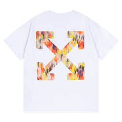 Off White Arrow Pattern Printed T-Shirt