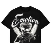 Black “Pearl” Cropped Tee