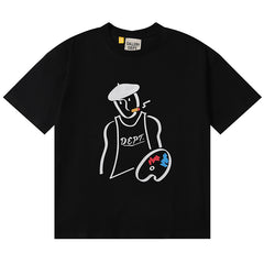 Gallery Dept Glittered Logo Printed T-Shirt