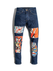 NODP Comic Books Navy Jeans