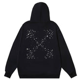 Off White Bling Stars Arrow Reg Hoodie
