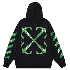 Off White Moon Camera Arrow Skate Hoodie