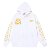 23 Zip Skate Hoodie White