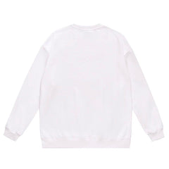 Ape Head Cartoon Pattern Print Sweatshirt