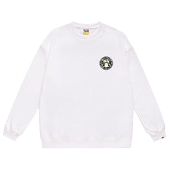 x Stussy Letter Print Crew Neck Sweatshirt