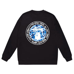x Stussy Letter Print Crew Neck Sweatshirt