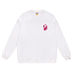 x Stussy Ape Head Pattern Print Sweatshirt