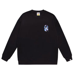 x Stussy Ape Head Pattern Print Sweatshirt