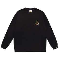 x Stussy Ape Head Pattern Print Sweatshirt