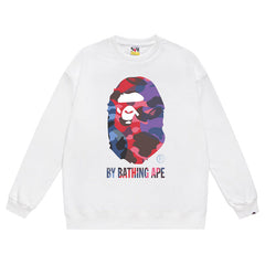 Ape Head Pattern Print Sweatshirt