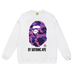Ape Head Pattern Print Sweatshirt