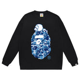 Ape Head Pattern Print Sweatshirt