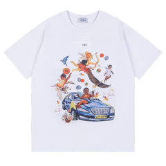 Off White Pattern Print T-Shirts
