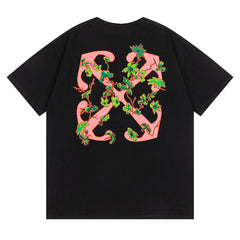 Off White Arrow Logo Pattern T-Shirts