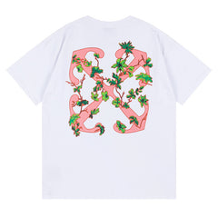 Off White Arrow Logo Pattern T-Shirts