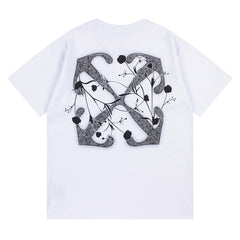 Off White Arrow Logo Pattern T-Shirts