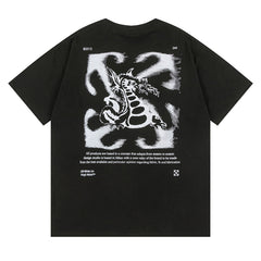 Off White Arrow Logo Pattern T-Shirts