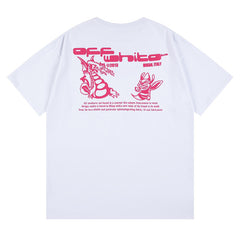 Off White Logo Pattern Print T-Shirts