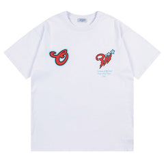 Off White Logo Pattern Print T-Shirts