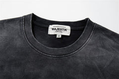 Washed Distressed Rhinestone Tee