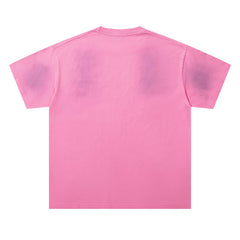 Washed Distressed Rhinestone Tee