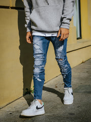 NODP Blue Distressed Jeans