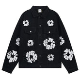 Denim Tears All-Over Wreath Light Wash Jacket