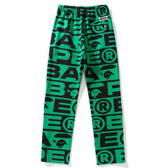 All over letter print sweatpants