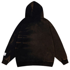 GALLERY DEPT. Logo-Print Bleached Cotton-Jersey Zip-Up Hoodie