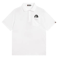 A BATHING Ape Head Logo Polo T-Shirt