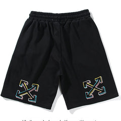 Off-White Brush Arrows Raw-Cut Shorts