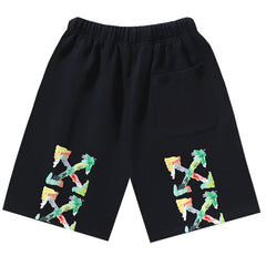 Off-White Brush Arrows Raw-Cut Shorts