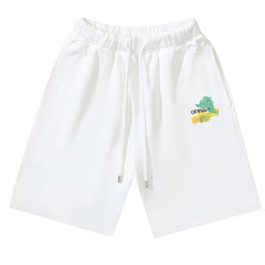 Off-White Brush Arrows Raw-Cut Shorts