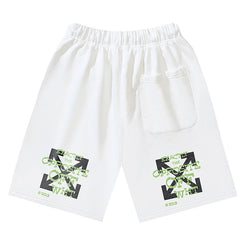 Off-White Arrows-print Cotton Shorts
