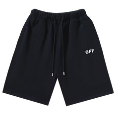 Off-White Off Logo Print Swim Shorts