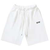 Off-White Off Logo Print Swim Shorts