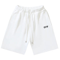 Off-White Off Logo Print Swim Shorts