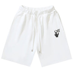 Off-White Off Logo Print Swim Shorts