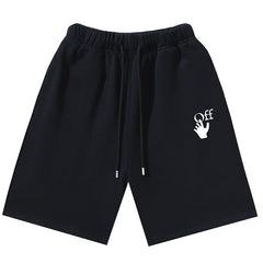 Off-White Off Logo Print Swim Shorts