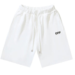 Off-White Off Logo Print Swim Shorts