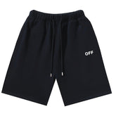 Off-White Off Logo Print Swim Shorts