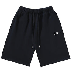 Off-White Off Logo Print Swim Shorts