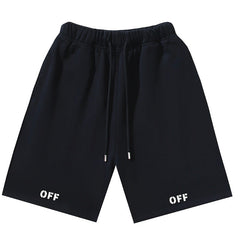 Off-White Off Logo Print Swim Shorts