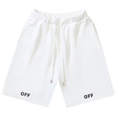 Off-White Off Logo Print Swim Shorts