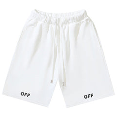 Off-White Off Logo Print Swim Shorts